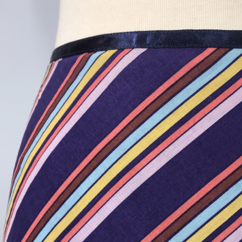 ANTHROPOLOGY TABITHA A-Line Cotton Skirt Stripes - Picture 2 of 6